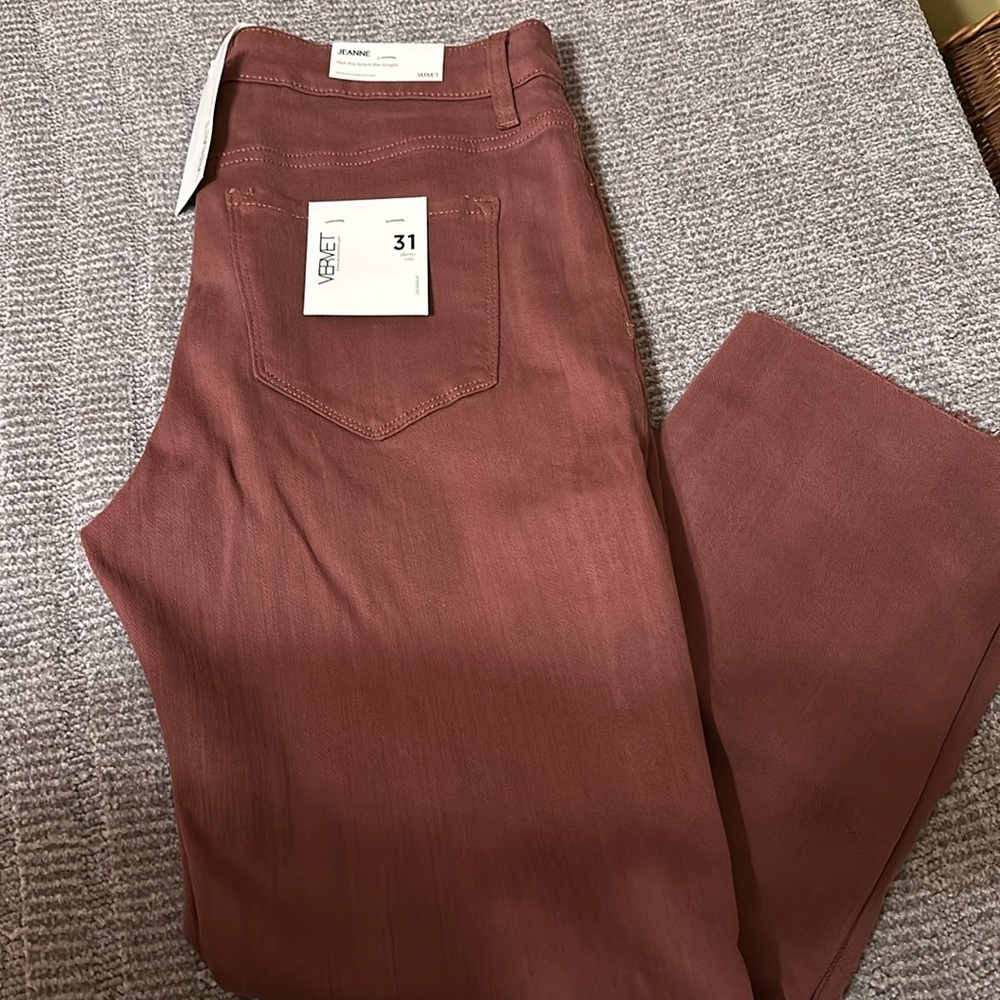 Vervet High Rise Slim Straight jeans size 31